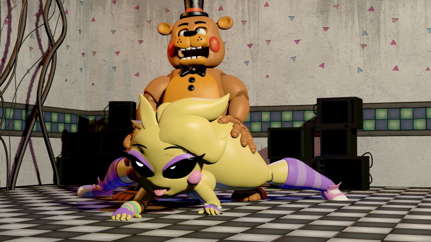 3d big_ass chica_(fnaf) five_nights_at_freddy's five_nights_at_freddy's_2 freddy_(fnaf) sex sfm straight toy_chica_(eroticphobia) toy_chica_(fnaf) toy_freddy_(fnaf)