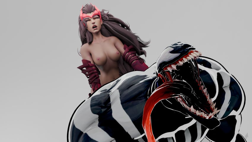 1boy 1futa 3d futa_on_male futanari futanari_penetrating male marvel marvel_rivals pegging scarlet_witch scarlet_witch_(marvel_rivals) spider-man_(series) venom_(marvel) venom_(marvel_rivals) wanda_maximoff