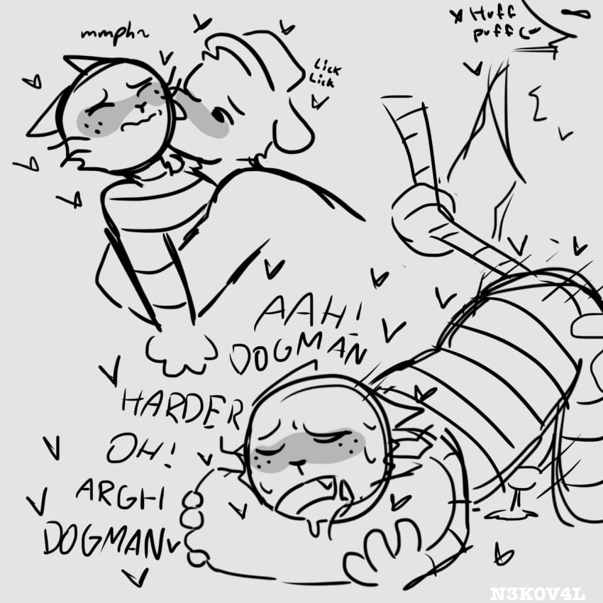 anal_sex backshots dav_pilkey dogman_(character) dogman_(series) doodle furry gay gay_sex ibispaintx petey_the_cat sketch