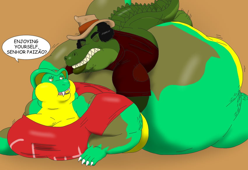 alligator alligatorid alythewolfcat anaconda anthro ass balls big_balls big_breasts big_butt boa_(snake) boinae bottomless breasts cellulite clothed clothing cobra crocodilian doggy_style duo female from_behind_position genitals hi_res huge_balls huge_breasts huge_butt huge_hips hybrid hyper hyper_butt hyper_hips lips male male/female monica_greenscale morbidly_obese obese overweight overweight_female overweight_male portuguese_text reptile scalie sex shirt shirt_only snake text thick_bottom_lip topwear topwear_only vein veiny_balls warts wide_hips