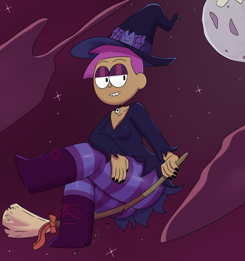 breasts enid_(ok_k.o.!_lbh) happy moon nirbeaverlord witch_hat