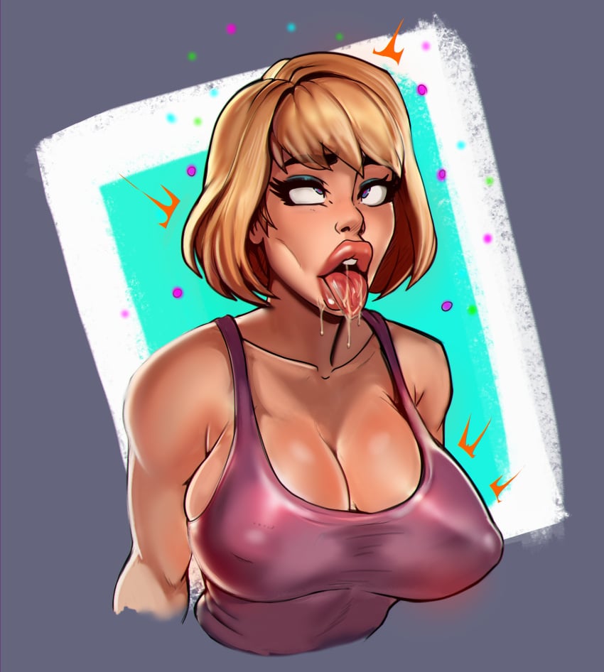 big_breasts big_lips bimbo bimbo_lips bimbofication breast_expansion breasts bust dontnod_entertainment drool eye_roll eye_shadow eyelashes eyes_rolling_back eyeshadow female_only femsub life_is_strange makeup max_caulfield mind_break mindbreak nipple_bulge nipple_erection open_mouth reliusmax solo solo_focus square_enix submissive tan_skin tongue tongue_out transformation