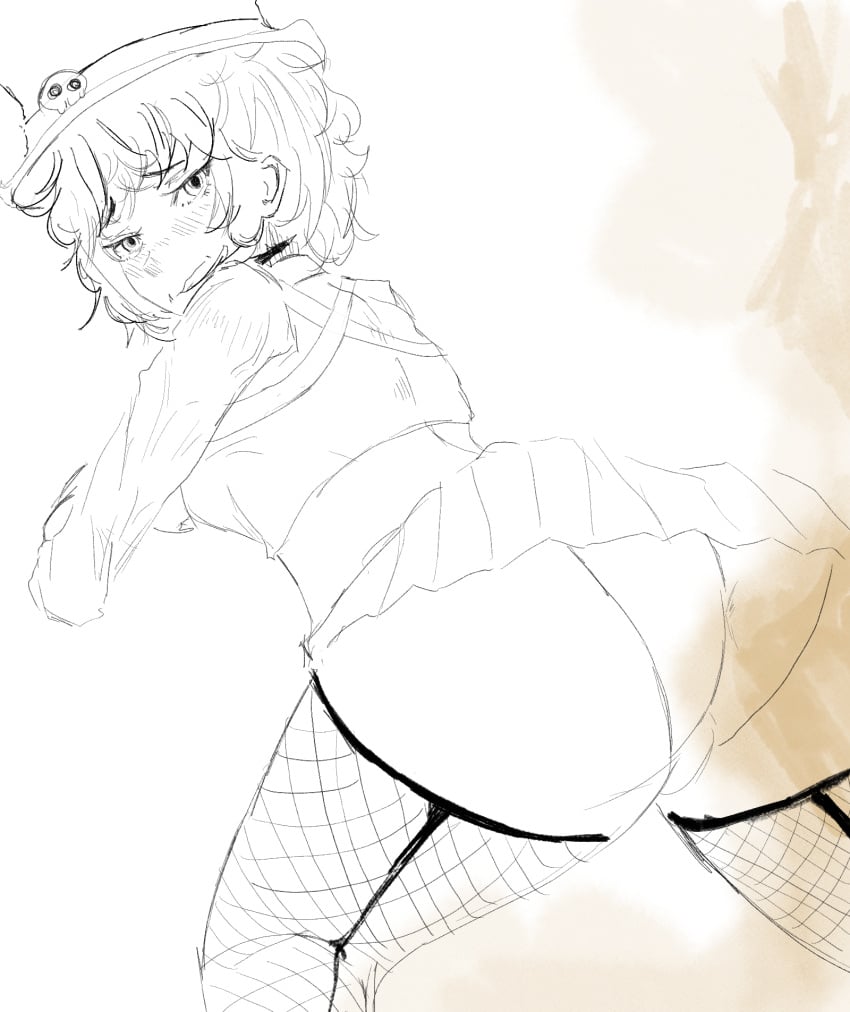 1femboy artist_request ass ass_focus big_ass blood_and_iron fart fart_cloud fart_fetish farting femboy femboy_only fishnet_legwear fishnets line_art lineart looking_at_viewer looking_pleasured military_uniform panties roblox roblox_game robloxian short_shirt short_skirt sketch skirt solo tagme thick_thighs uniform upskirt