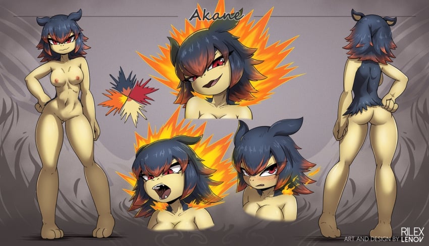 anthro furry pokémon_(species) pokemon pokemon_(species) reference_sheet rilex_lenov tagme typhlosion