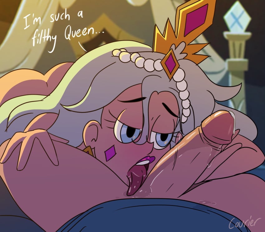 big_penis blowjob courier_(artist) crown cum cum_drip dilf disney disney_channel disney_xd female husband_and_wife ironghast licking_penis male male_pov messy_hair milf moon_butterfly partial_male penis river_butterfly river_johansen star_vs_the_forces_of_evil white_hair