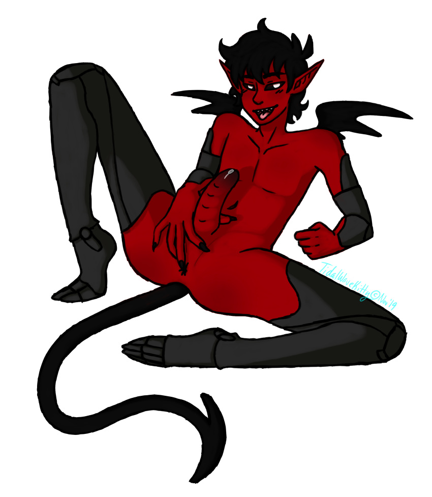 bakageyama black_sclera dnd_character incubus male_only monster_cock oc original_character red_skin solo_male