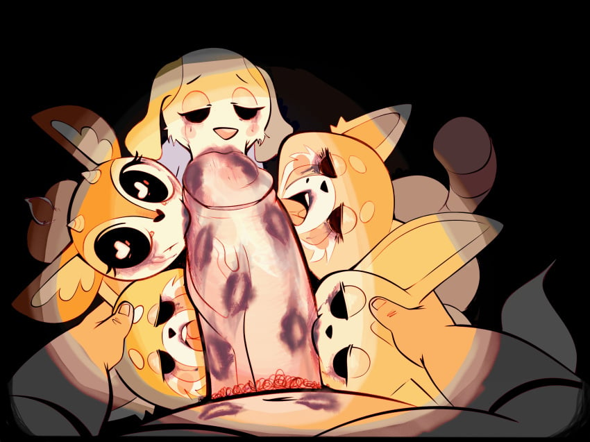 1boy 2022 5girls absurd_res aggressive_retsuko ahe_gao ailurid anthro anthro_only blowjob broken_rape_victim canid canine canis cock_worship collaborative_fellatio color_edit director_ton disembodied_penis domestic_dog eyelashes fellatio female femsub fennec fenneko fox furry furry_only genitals group group_sex heart-shaped_pupils hi_res humanoid_genitalia humanoid_penis inui_(aggressive_retsuko) lipstick lipstick_mark lipstick_marks lipstick_on_penis lipstick_smear looking_at_viewer male maledom mammal mind_break mob_face multiple_girls office open_mouth oral partial_male penis protagonistsub_antagonistdom quintuple_fellatio red_panda retsuko retsuko's_mother ruined_makeup sanrio sex smooth_fur submissive submissive_female sucking_penis teamwork tsunoda vein worship worshiping xu53r