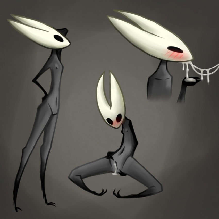 1girls beetle blush blush_lines blushed blushing cum cum_in_mouth cum_in_pussy cum_on_face dark dark_skin empty_eyes full_naked hollow_knight horn hornet_(hollow_knight) horns horny horny_female insect insects justforgetme mask masked_female naked naked_female not_void shy solo spikes