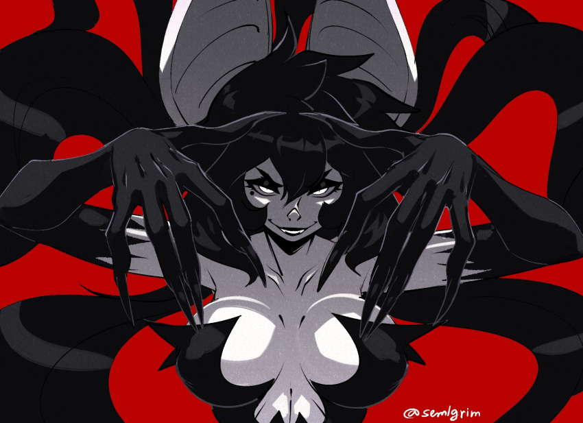 1girls bat_ears big_breasts breasts eva_(sem-l-grim) female looking_at_viewer sem-l-grim semlgrim smiling tagme vampire