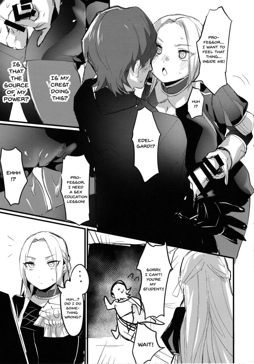 comic echigoya_takeru edelgard_von_hresvelg fire_emblem fire_emblem:_three_houses greyscale tagme translated