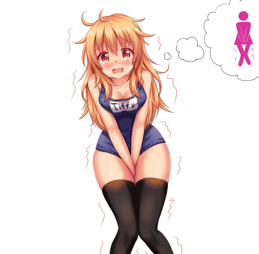 1girls blonde_hair fastrunner2024 hands_between_legs have_to_pee holding_crotch need_to_pee nottytiffy omorashi school_swimsuit sukumizu tagme tiffy tiffy_(fastrunner2024) tiffy_(nottytiffy) tiffynyaa