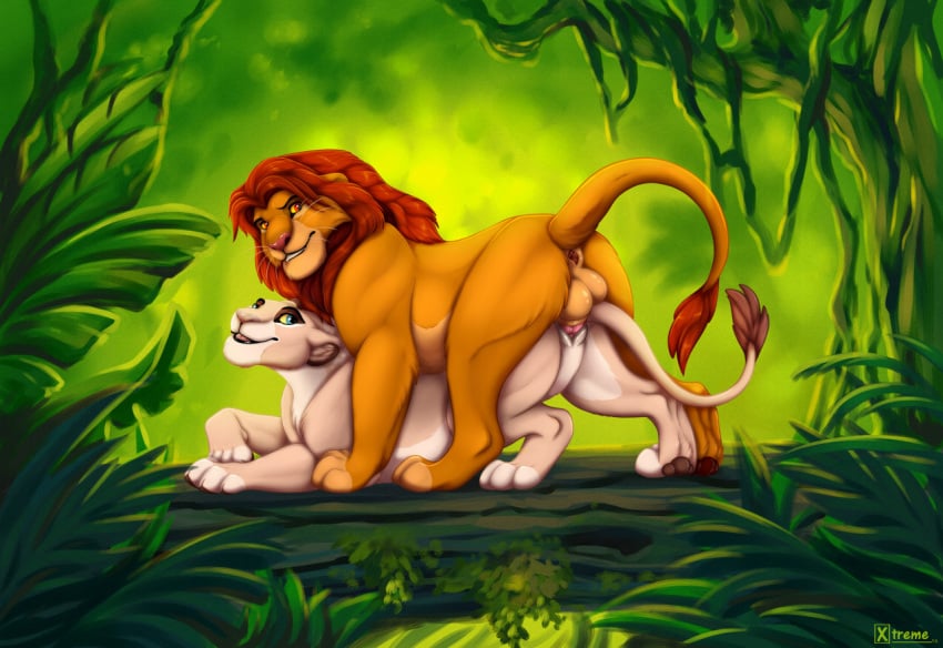 1boy1girl 2022 anus ass_up backsack balls detailed_background digital_media_(artwork) disney duo erection felid female female_penetrated feral forest fur genitals hair incest lion male male/female male_penetrating male_penetrating_female mammal nala outside pantherine parent parent_and_child penetration penile penile_penetration penis penis_in_pussy plant pussy sex simba smile the_lion_king tree vaginal_penetration xtreme3246