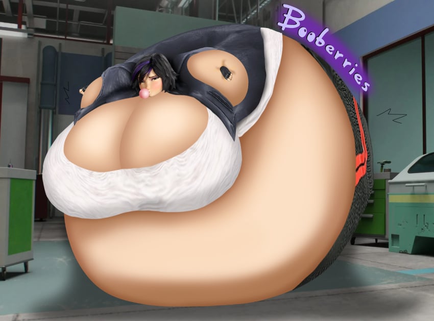 berry big_belly big_breasts big_hero_6 blueberry blueberry_inflation body_inflation booberries_morphs edit gogo_tomago helpless marvel marvel_comics morph obese overweight spherical_inflation sunken_head sunken_limbs