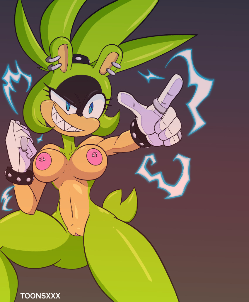 areola areolae big_breasts breasts clitoris ear_piercing fur idw_comics idw_publishing mobian_(species) pierced_nipples piercing piercings pink_nipples pose pussy sega sonic_(series) sonic_the_hedgehog_(comics) sonic_the_hedgehog_(idw) sonic_the_hedgehog_(series) surge_the_tenrec tenrec toonsxxx wide_hips