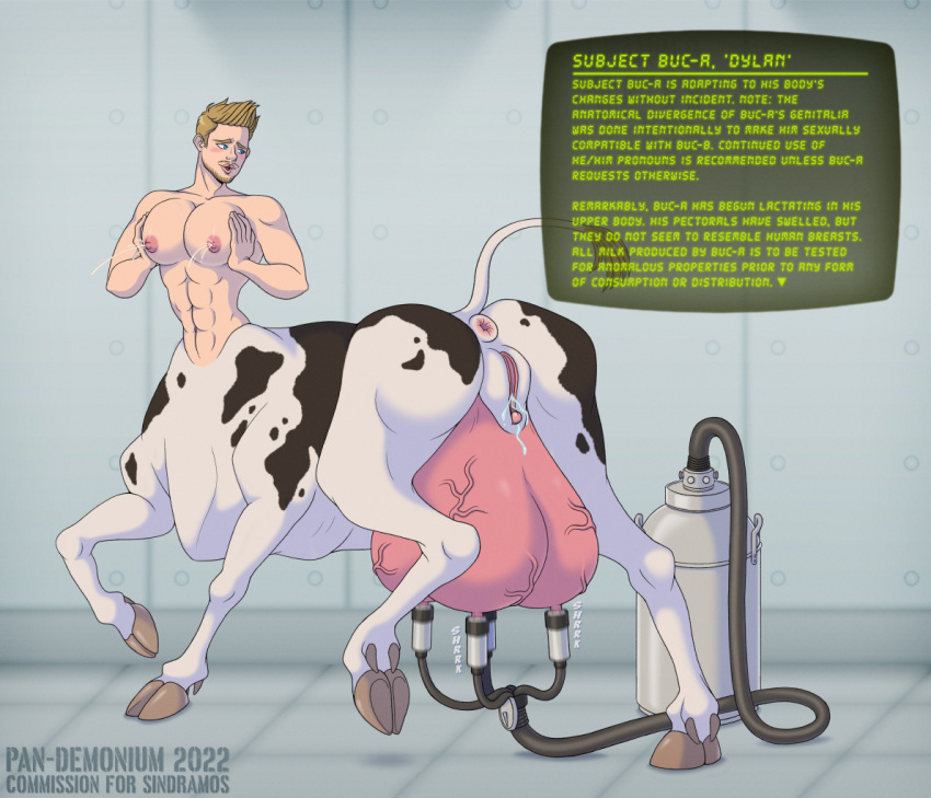 abs after_transformation andromorph animal_humanoid anus blonde_hair blue_eyes bodily_fluids bovid bovid_humanoid bovid_taur bovine bovine_humanoid bovine_taur cattle cattle_taur clitoris cuntboy cuntboy_transformation frankly-art genital_fluids genitals hair hooves humanoid humanoid_taur intersex laboratory laboratory_equipment laboratory_glassware lactating lactation machine male male_only mammal mammal_humanoid mammal_taur milking_machine milking_machine_on_male muscles muscular muscular_male navel nipples pec_milking pec_squeeze pecs pussy pussy_juice scientific_instrument solo taur teats touching_own_breasts transformation udders waist