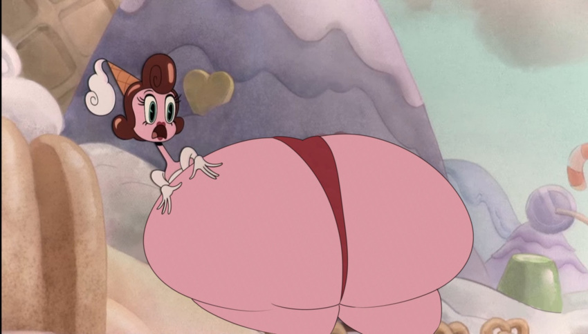 ass baroness_von_bon_bon big_ass bubble_butt cuphead_(game) huge_ass screenshot_edit tagme teaset_haliley the_cuphead_show