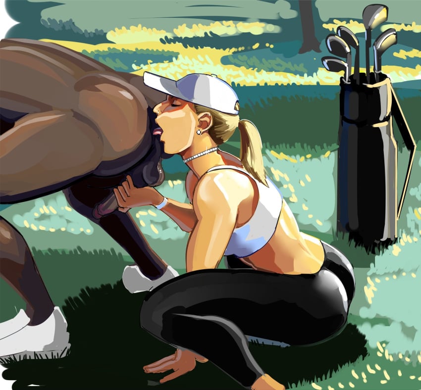 1boy 1boy1girl 1girls almost_naked anus aquiline_nose ass balls bare_shoulders big_breasts black_body black_penis blonde_female blonde_hair bra bracelet breasts cap closed_eyes collar dark-skinned_male dark_skin earrings earth_pony female female_rimming_male golf golf_club hat hivethebastard interracial jerking large_ass large_breasts large_penis licking licking_anus licking_ass light-skinned_female light_skin lyren_(hivebastard) male masturbation original original_character original_characters panties_aside penis rimming rimming_male rusty_trombone shoes shoes_only spots straight testicles thick_thighs thighs tied_hair toned toned_female toned_male tongue tongue_out yellow_hair