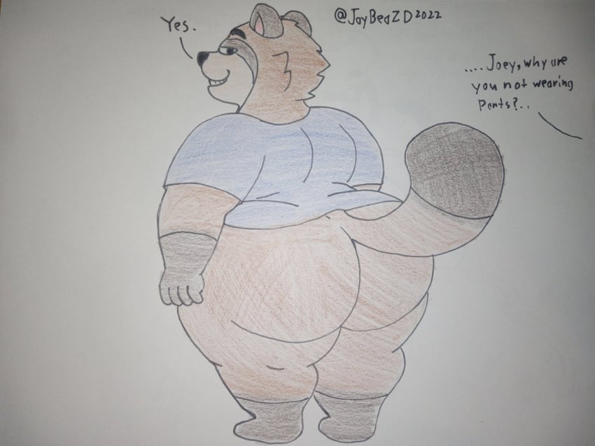 anthro big_ass bubble_butt huge_ass jaybeazd joey_(digitalpelican) tagme