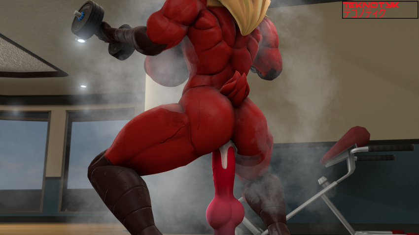 3d_(artwork) anal anal_masturbation anal_sex animal_dildo animal_sex_toy anthro areola ass big_breasts blaziken blonde_female bodily_fluids breasts canine_dildo digital_media_(artwork) dildo dildo_in_ass dildo_insertion dumbbell exercise female genitals hi_res huge_breasts masturbation muscular muscular_anthro muscular_female musk musk_clouds nintendo nipples penetration pink_pussy pokemon pokemon_(species) pussy red_areola red_nipples sex_toy sex_toy_in_ass sex_toy_insertion solo source_filmmaker squats squatting_position sweat teknotyk video_games watermark weightlifting weights workout