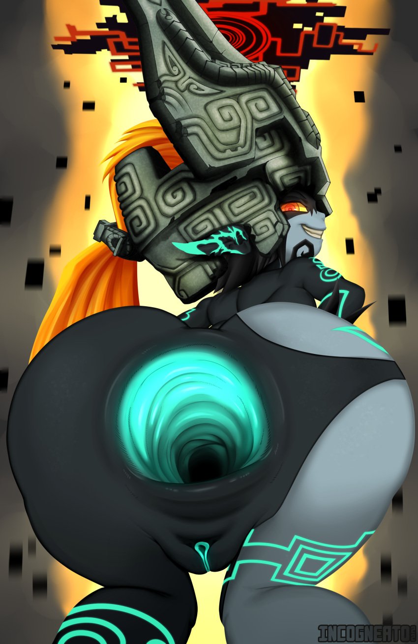 1girls anus anus_focus ass bent_over colon endosoma gaping gaping_anus huge_ass imp_midna incogneato looking_at_viewer looking_back looking_back_at_viewer midna presenting presenting_anus presenting_ass presenting_hindquarters presenting_pussy pussy rear_view rectum shortstack solo solo_female the_legend_of_zelda twilight_princess