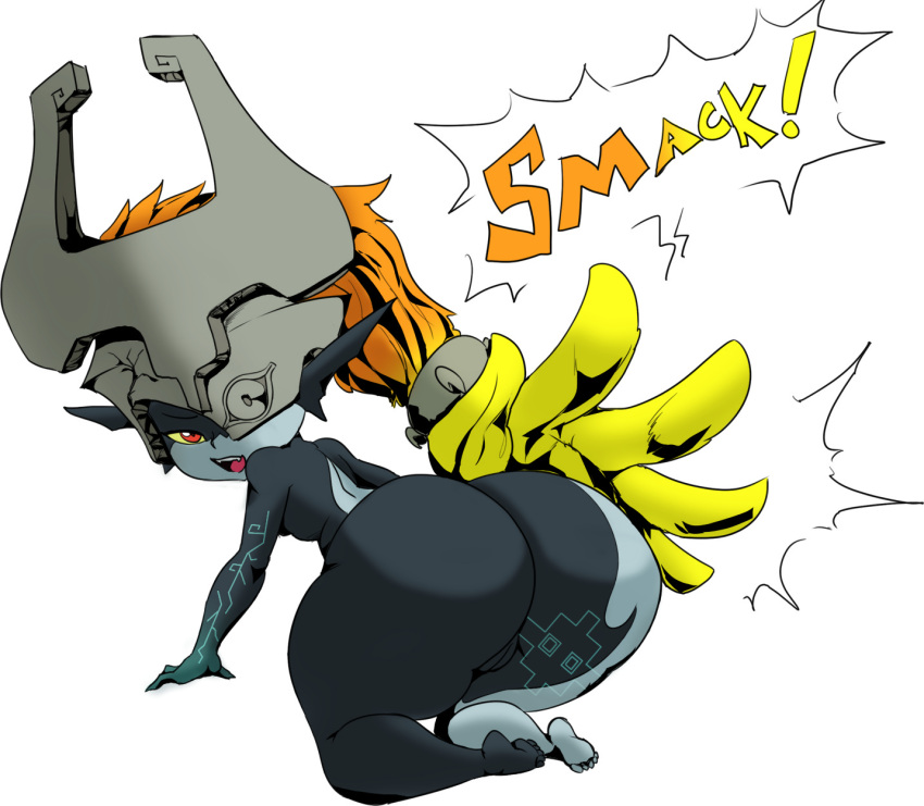 1girls ass ass_focus ass_smack big_ass bottom_heavy bubble_butt colored completely_nude completely_nude_female dat_ass dumptruck_ass elf_ears feet female female_only flat_chest flat_chested full_body helmet huge_ass imp_midna large_ass looking_at_viewer midna naked naked_female nintendo nude nude_female one_eye_obstructed open_mouth orange_hair pear-shaped_figure pear_shaped pear_shaped_female pointy_ears pussy red_eyes shortstack slapping_butt smacking_ass smacking_own_ass solo solo_female terranort96 the_legend_of_zelda thecon thick_thighs thighs twilight_princess vagina yellow_sclera