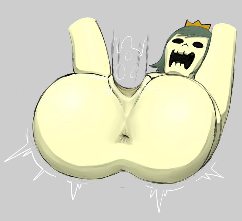 adventure_time ass ass_focus big_ass big_butt butt_focus naked no_eyes no_panties rawhell sex skeleton skeleton_princess thick_ass thick_thighs vaginal_penetration wide_hips