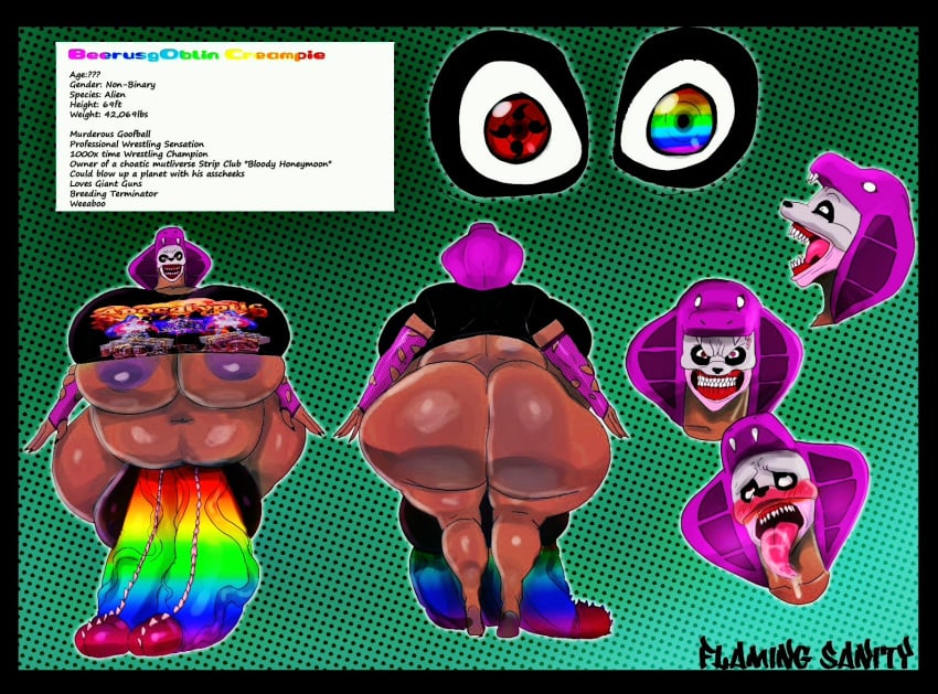 ahe_gao alien anthro armwear ass balls beerusgoblin_creampie belly big_balls big_belly big_breasts big_butt big_penis breasts clothing dark_body dark_skin expressions fan_character flaccid flamingsanity_(artist) futanari genitals huge_balls huge_breasts huge_butt huge_cock hyper hyper_balls hyper_belly hyper_breasts hyper_butt hyper_genitalia hyper_penis kaiju looking_pleasured monster multicolored_eyes multicolored_penis penis rainbow_eyes rainbow_penis sharingan shirt snake_hood solo spiked_penis spikes spikes_(anatomy) t-shirt thick_thighs topwear wide_hips