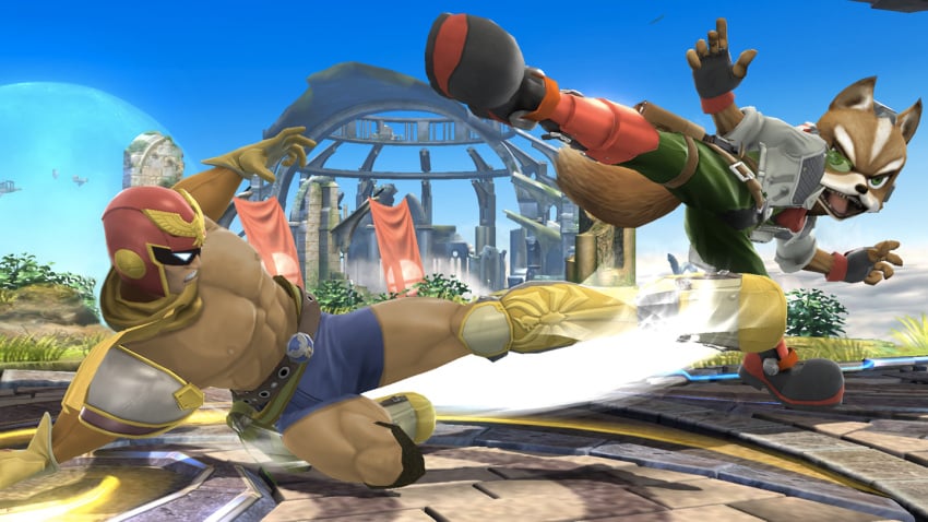 3d abs bulge captain_falcon edit edited editfag f-zero fox_mccloud game_screenshot male male_only nipples pecs penis_bulge screencap screenshot screenshot_edit shorts super_smash_bros. uncut unknown_artist