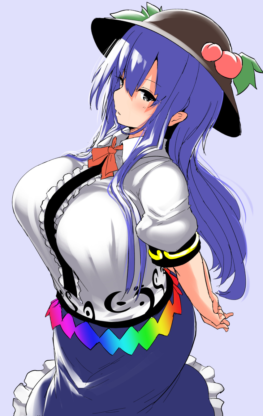 akure_ekuto big_breasts clothing tagme tenshi_hinanawi touhou