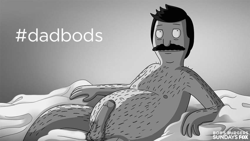 balls beard bob's_burgers bob_belcher dad_bod dilf drawfag drawthread_request edit edited erection father genitals gray_background hairy male male_only nude penis retracted_foreskin toony uncut unknown_artist