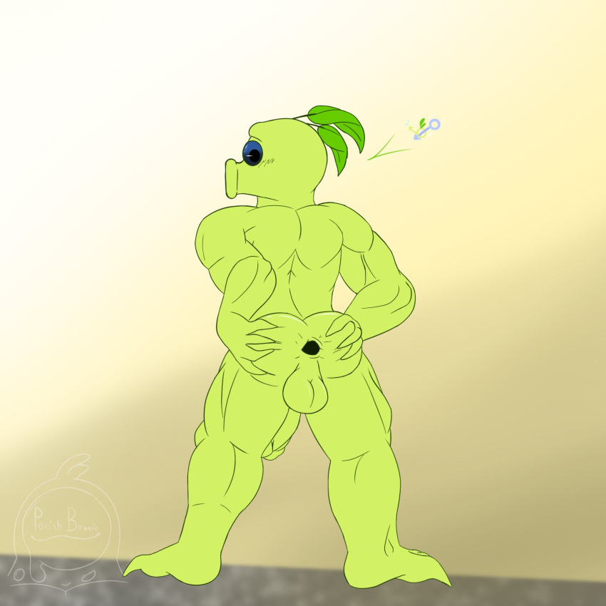 1boy anthro anthrofied asking_for_sex backsack balls ballsack bara erect_penis gay humanoid humanoid_genitalia humanoid_penis looking_at_viewer looking_back male male_only muscular muscular_anthro muscular_male peashooter_(pvz) penis penis_out plant plantie plants_vs_zombies polishbonnie presenting presenting_anus presenting_hindquarters pvz spreading spreading_ass wanting_sex