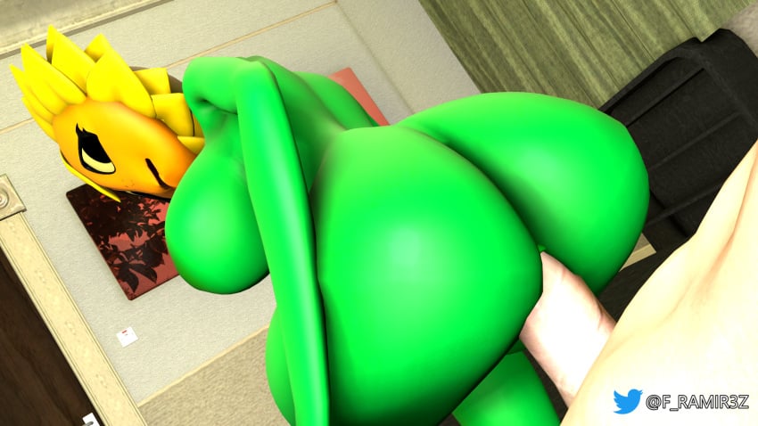 1080p 1boy 1boy1girl 1girls 3d anal anal_sex big_breasts big_penis black_eyes breasts f_ramir3z female green_body green_skin house human_on_plantie looking_at_viewer male male/female orange_face penis penis_in_ass plant plant_girl plant_hair plantie plants plants_vs_zombies:_heroes sad sex sfm solar_flare_(pvz) yellow_hair