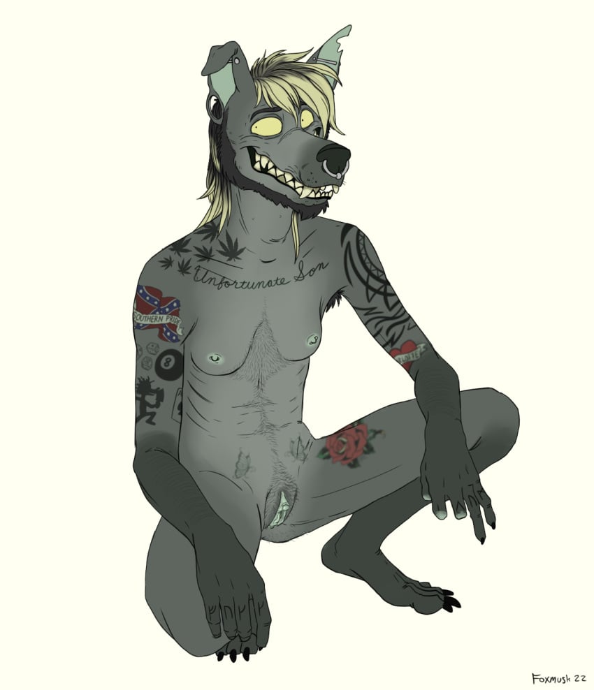 1cuntboy 2022 amputee anthro anthro_only armpit_hair artist_name beard blonde_hair body_fur body_hair breasts canine confederate_flag confederate_flag_tattoo cuntboy cuntboy_only dickey_(foxmusk) digital_media_(artwork) disability domestic_dog facial_hair foxmusk genitals grey_fur hairless hairless_dog hairy hi_res humanoid_genitalia intersex mammal markings missing_finger nipples nude piercing primitive_dog pubic_hair pussy solo tattoo teeth vagina xoloitzcuintli yellow_eyes