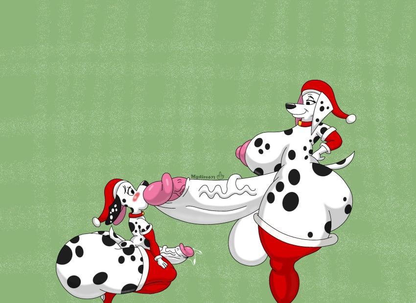 101_dalmatian_street 101_dalmatians absurd_res anthro armwear balls big_breasts big_penis blush bodily_fluids bonding breasts canid canine canis christmas christmas_armwear christmas_clothing christmas_headwear christmas_legwear christmas_stocking clothing dalmatian delilah_(101_dalmatians) disney domestic_dog dripping duo dylan_(101_dalmatians) fellatio female femboy fur futa_on_male genital_fluids genitals gynomorph hat headgear headwear hi_res holidays huge_breasts huge_cock humanoid_genitalia humanoid_penis hyper hyper_genitalia hyper_penis intersex intersex/male legwear male mammal markings mature_anthro mature_female mature_male mgdire671 mother_(lore) mother_and_child_(lore) mother_and_son_(lore) nipples oral parent_(lore) parent_and_child_(lore) parent_and_son_(lore) penile penis precum precum_drip santa_hat sex snow son_(lore) spots spotted_body spotted_fur tail urethral urethral_play urethral_tonguing vein veiny_penis white_body white_fur