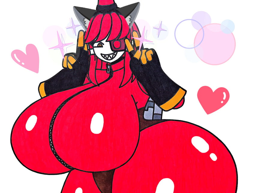 android android_girl big_breasts bionic_eye cat_ears fem_pyro female female_focus female_only fempyro grin haggardnanachi heart huge_breasts huge_thighs metalic_skin mimi_sentry red_eye red_eyes red_hair red_latex red_suit robot robot_girl robot_humanoid robotic sentry_(team_fortress_2) sentry_turret sharp_teeth smile team_fortress team_fortress_2 thick_thighs valve valve_(company) white_body yellow_eyes