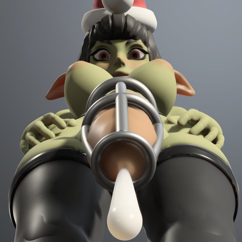 1futa 3d big_ears big_penis christmas cum from_below futanari goblin goblin_female large_breasts large_penis montesumasan pov self_upload shortstack tagme taker_pov