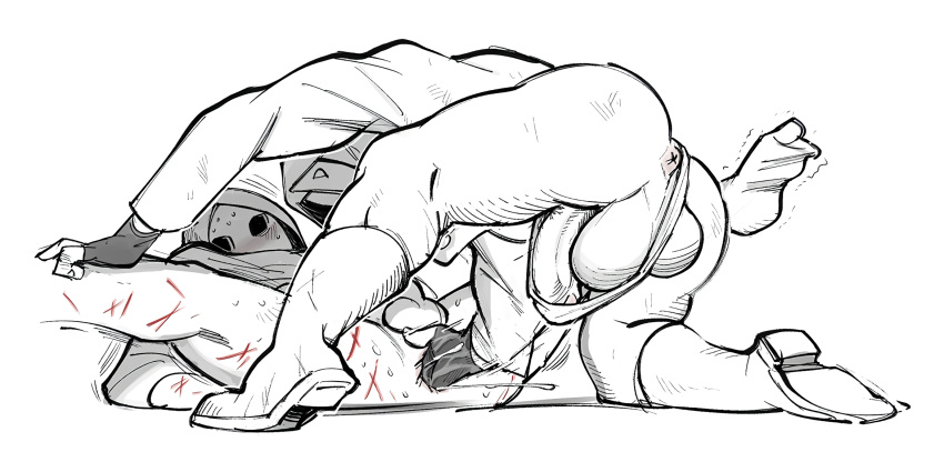 alpha_male ass backsack balls big_balls big_penis bulge fingering fingering_ass fingering_partner gay male male_only mask masked masked_male mating_press monochrome mskah muscles muscular penis rainbow_six rainbow_six_siege scars sketch spread_legs sweaty white_mask white_mask_(rainbow_six)