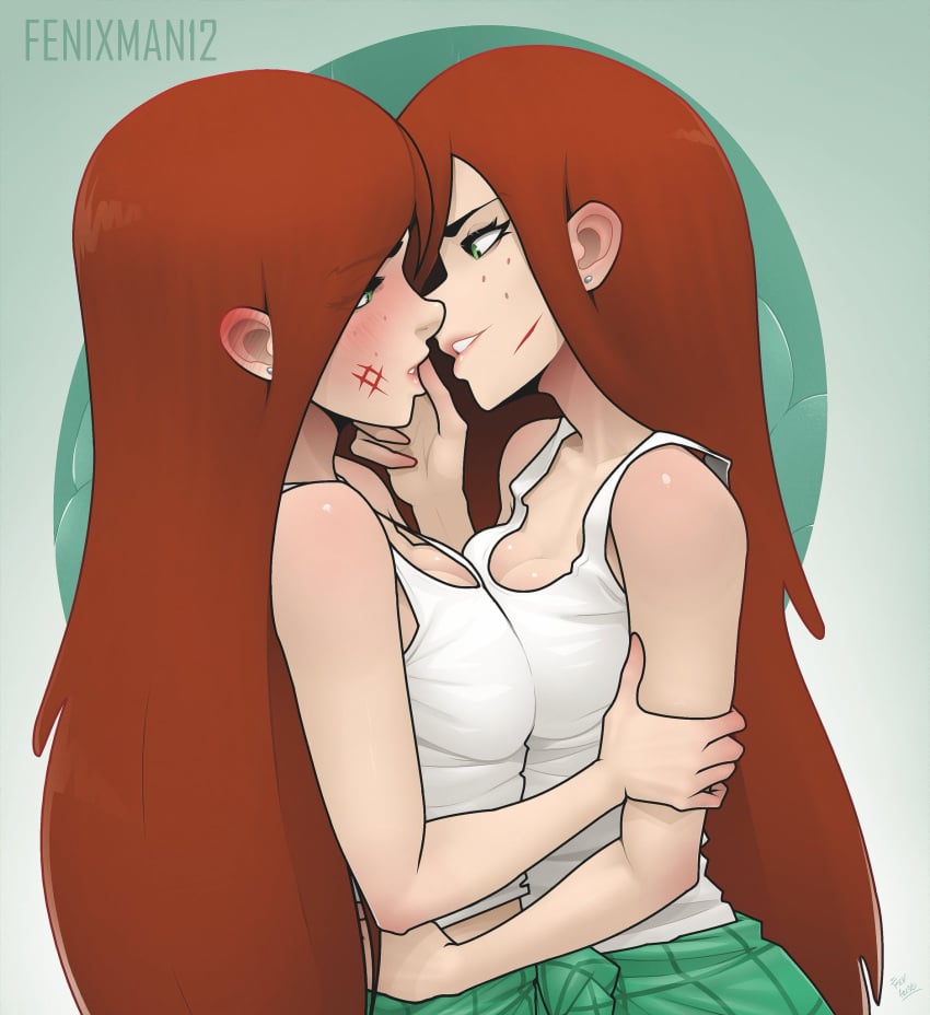 fenixman12 gravity_falls selfcest shapeshifter shapeshifter_(gravity_falls) smooth_skin wendy_corduroy yuri