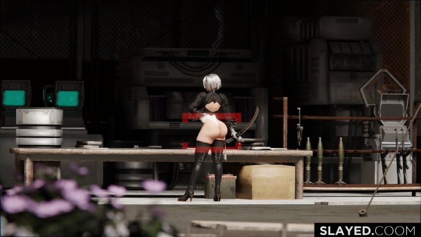 Yorha 2b (Nier) Rule 34 Image