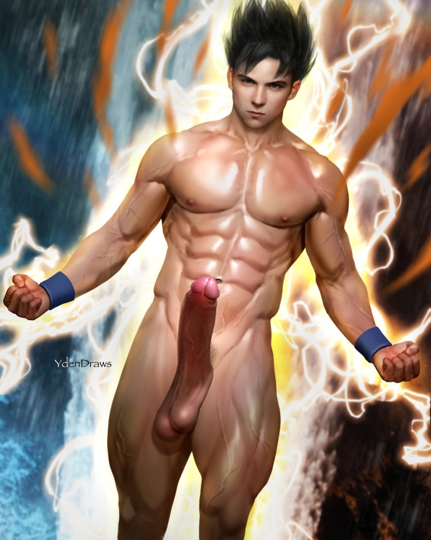 big_cock big_penis boner dragon_ball dragon_ball_z erect_penis erection goku hard_on hispanic hispanic_male huge_cock latino latino_male male male_only muscles muscular muscular_male posing solo_female son_goku teen uncut veiny_penis ydendraws