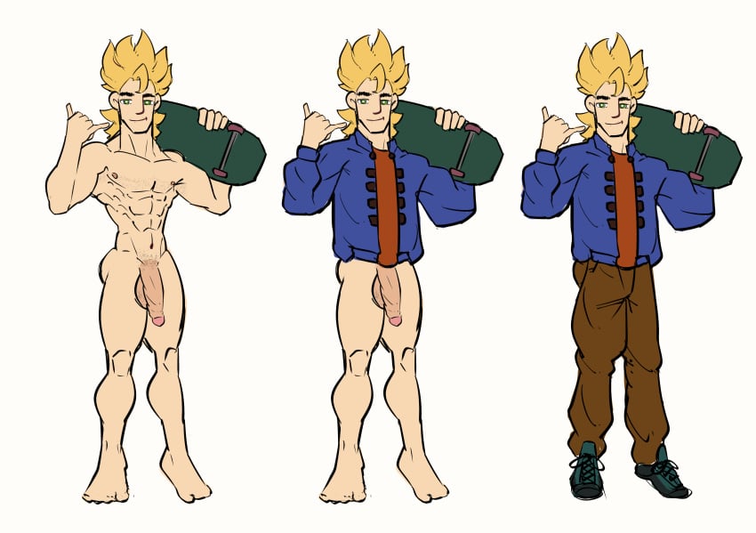 gay kukichahojicha male male_only muscular_male sam_(stardew_valley) self_upload stardew_valley tagme yaoi