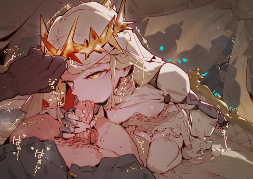 blowjob expressionless female golden_eyes gsusart handjob original_character vondrily