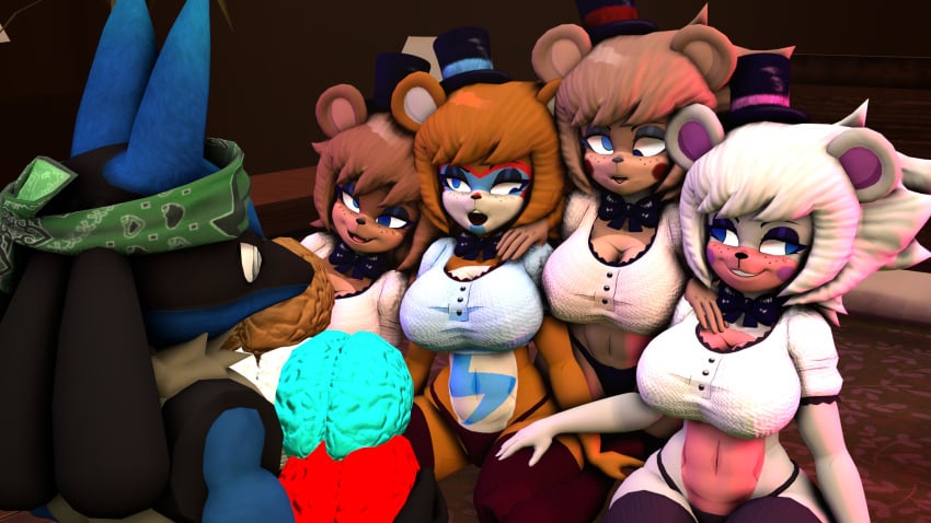 brain brain_drain brain_fuck brain_removal female five_nights_at_freddy's freddy_(fnaf) fredina_(cally3d) frenni_fazclaire funtime_freddy_(fnafsl) genderswap genderswap_(mtf) glamrock_freddy_(fnaf) lucario mind_break mind_fuck pikachugamer52 pokemon pokemon_(species) ptno rule63