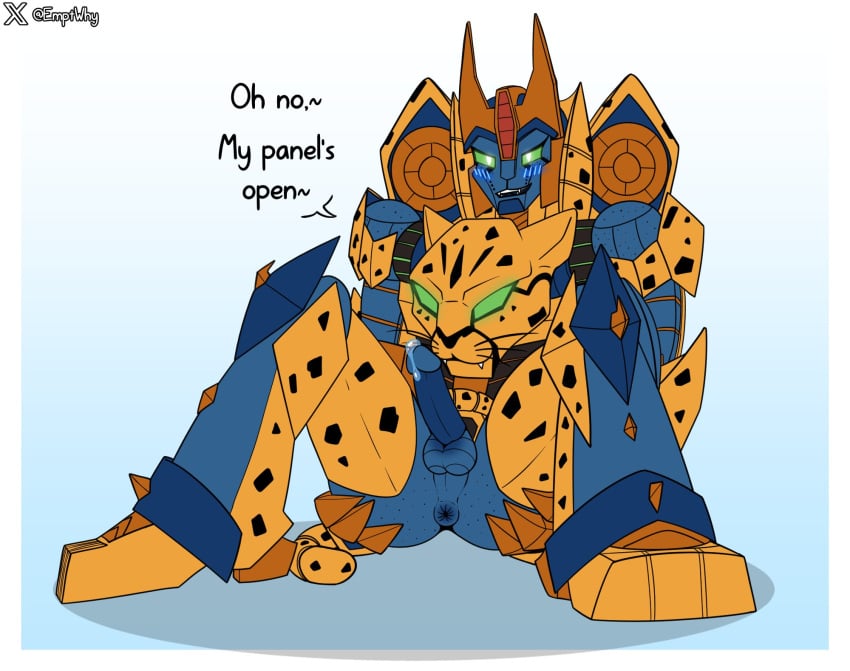 1boy alien alien_boy alien_genitalia alien_humanoid alien_male anus armor armored_male balls beast_wars blush blush_lines blushing catboy cheetah cheetah_ears cheetah_humanoid cheetah_print cheetah_tail cheetor claws cock_out cybertronian e-why feline_humanoid freckles_on_ass gay green_eyes inviting male_only maximal penis penis_out precum precum_drip presenting_anus presenting_hindquarters robot robot_boy robot_genitalia robot_humanoid robot_male robot_penis sitting skinny_penis small_cock small_dick small_penis solo_male spread_butt spread_legs spreading spreading_ass spreading_ass_cheeks spreading_butt_cheeks spreading_legs spreading_own_ass text transformers