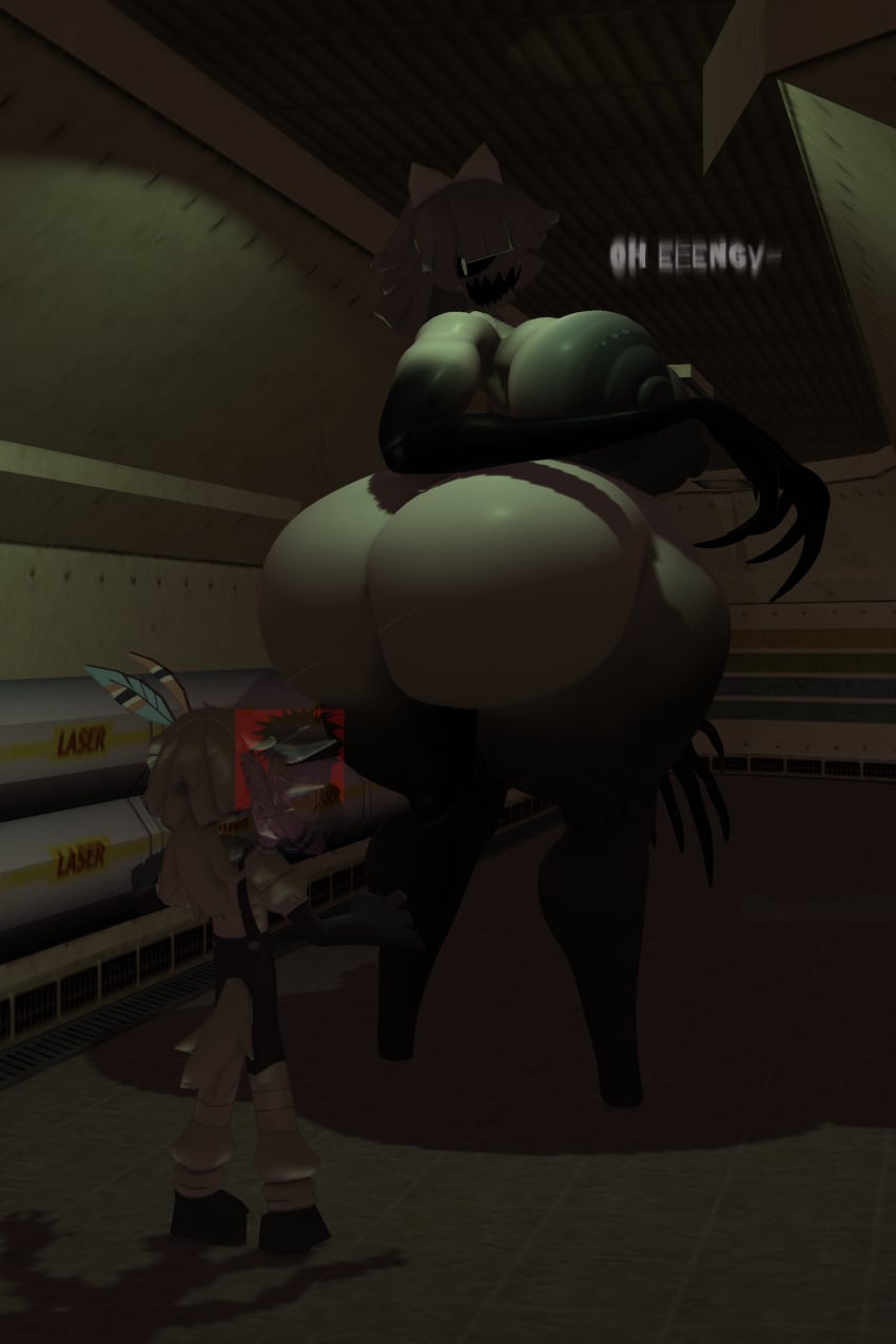 big_ass big_breasts bigger_female claire_(fundamental_paper_education) engel_(fundamental_paper_education) fpe_au fundamental_paper_education horny_female prisma3d