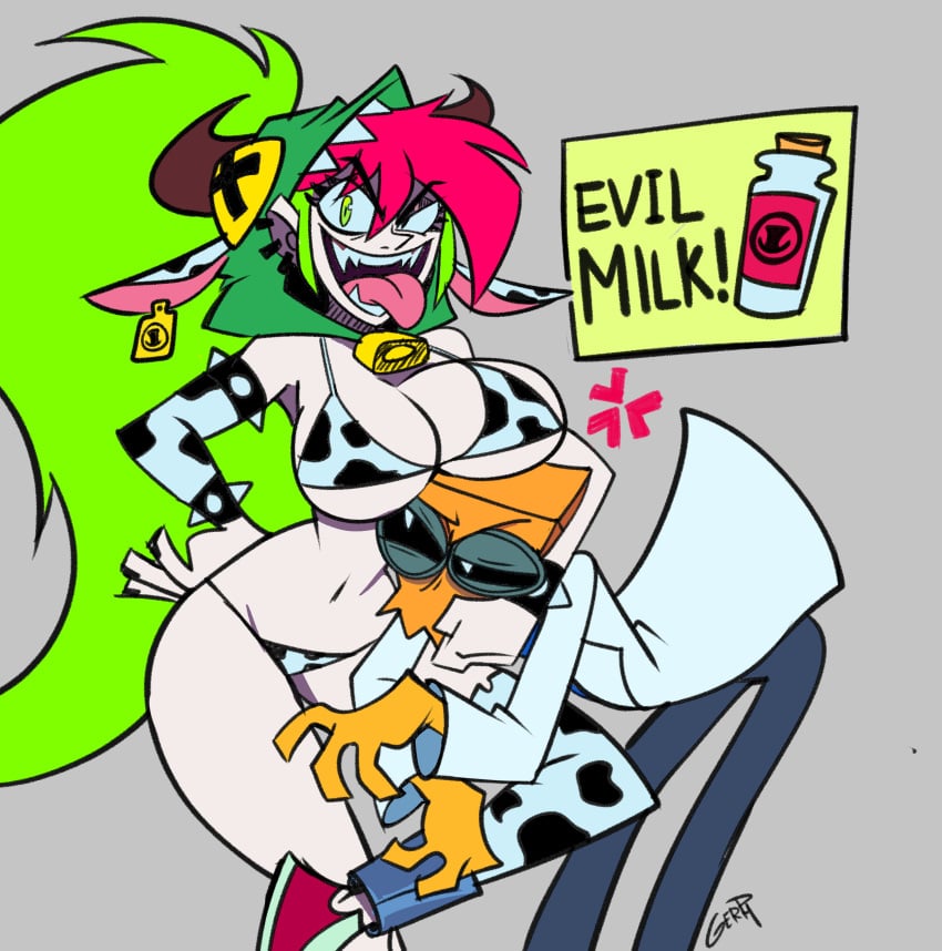 1boy 1girls 2026 anger_vein armlet armlets artist_name artist_signature ass bag bag_over_head big_ass big_breasts bikini bracelet bracelets breasts cartoon_network choke_hold clothed clothed_male clothed_male_nude_female clothing cow_bell cow_earrings cow_ears cow_girl cow_horns cow_print cow_print_bikini cow_print_stockings cowbell cowgirl demencia_(villainous) dr._flug_(villainous) duo ear_piercing ear_ring earring earrings english english_text fang fang_out fangs fangs_bared fangs_out female fully_clothed fully_clothed_male gerph gloves goggles green-haired_female green_hair green_hair_female hand_on_hip hood lab_coat labcoat light-skinned_female light_skin male mostly_nude mostly_nude_female multicolored_hair nude nude_female pants paper_bag paramount_pictures pierced_ear pierced_ears piercing piercings ponytail red-haired_female red_hair red_hair_female redhead redhead_female redhead_male redheaded_female safety_goggles spiked_armlet spiked_armlets spiked_bracelet spikes stockings text thick_thighs thighs tongue tongue_out villainous warner_bros warner_brothers