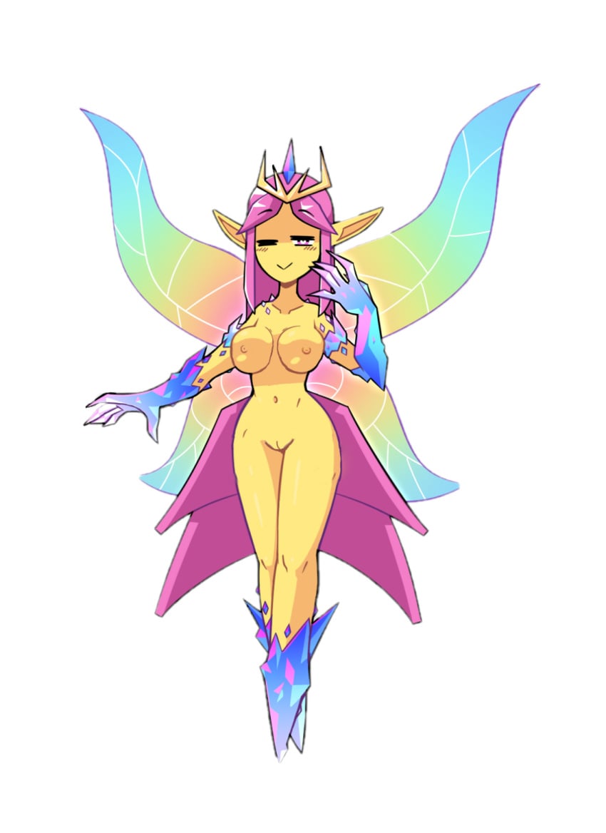 boobs boots breasts edit empress_of_light fairy female gloves heart-shaped_pupils hips jewel medium_breasts nekuzx nipples nude nude_female pointed_ears pointy_ears pussy terraria tits wings