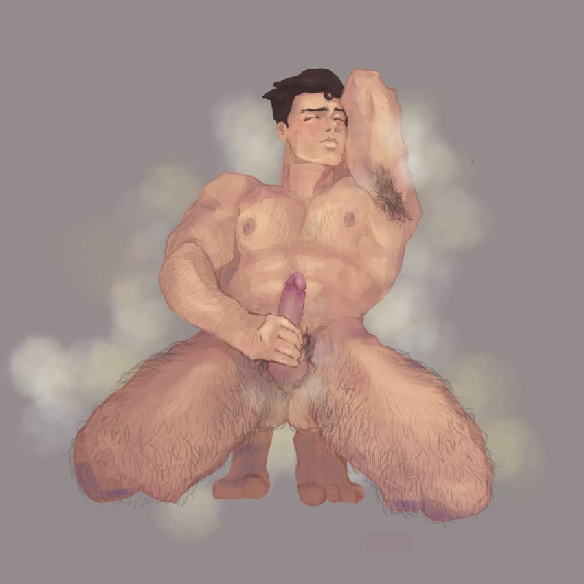 armpits arms_behind_head avatar_the_last_airbender bara bara_tits bolin brown_hair closed_eyes closed_mouth exposed_armpits exposed_balls exposed_torso hair hairy hairy_armpits hairy_legs hairy_male hand_above_head hand_behind_head hand_on_penis male male_focus male_only masturbation muscular_arms muscular_legs muscular_male muscular_thighs musty naked nickelodeon nipples nude nude_male open_legs pecs pectorals pubic_hair smell smelly smelly_armpits solo spread_legs spreading squatting sweat sweaty the_legend_of_korra