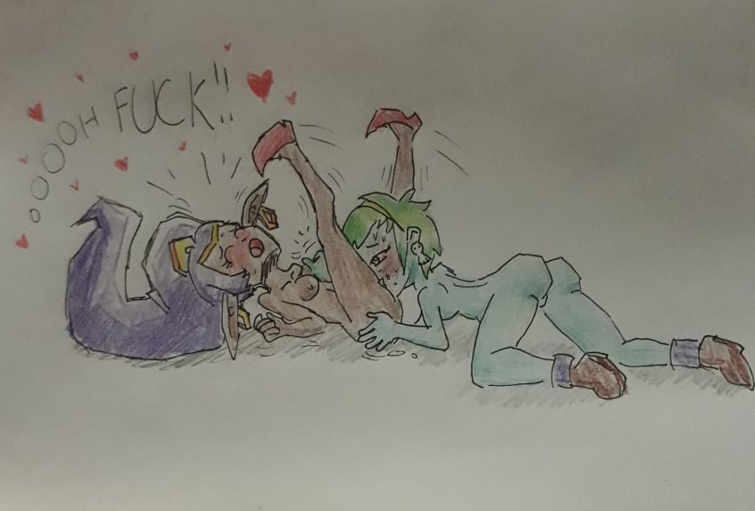 2girls colored_sketch female female_only heels jakee legs_up licking_pussy loud_sex massaging_breasts multiple_girls oral_sex rottytops screaming_in_pleasure shantae shantae_(character) sketch smooth_skin yuri