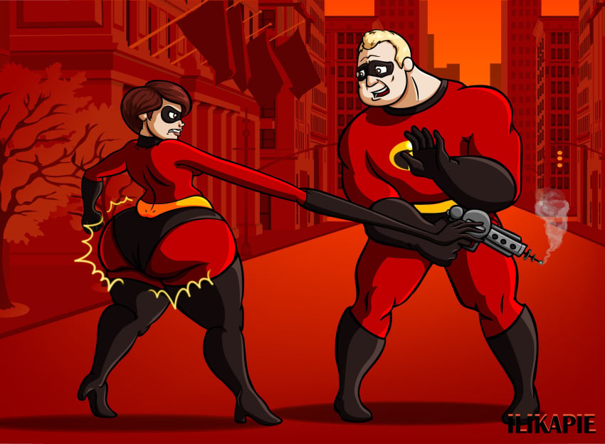 ass ass_expansion big_ass canon_couple disney elastigirl female female_focus helen_parr huge_ass ilikapie large_ass male mature_female milf mother mr._incredible pixar robert_parr smooth_skin superhero superheroine the_incredibles